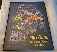 X-Men Evolution Movie Print Ad 2001 Framed 8.5X11 Vintage