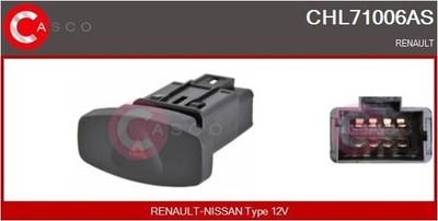 Casco Warnblinkschalter CHL71006AS für RENAULT