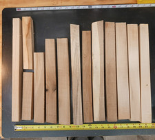 Lot of 13 Wood Blanks Basswood Black Willow Misc Assorted Small Sizes