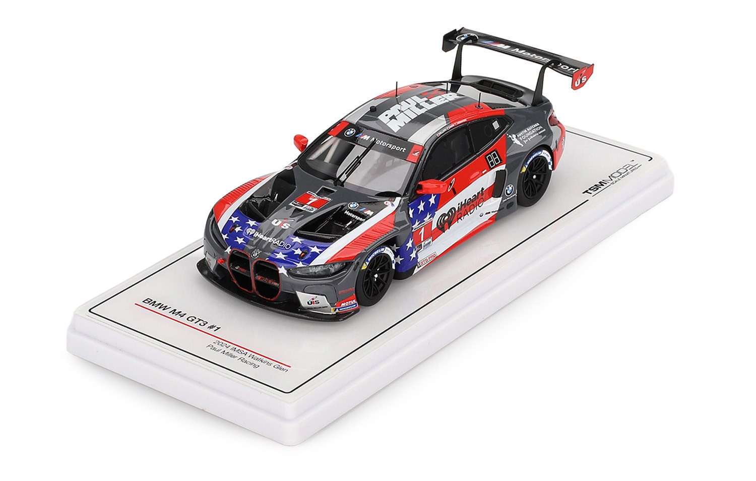 TSM Model 1/43 BMW M4 GT3 #1 PAUL MILLER RACING IMSA WATKINS GLEN 2024