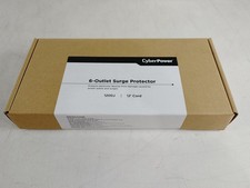 Lot of 2 New CyberPower 6-Outlet Surge Protector 12ft Cord 1200J 125V 15A 1875W