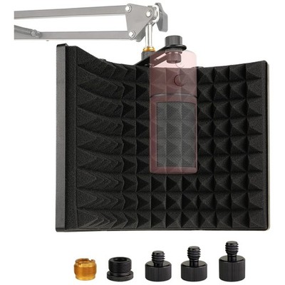 Compact Sound Absorbing Foam Shield for Microphones   Portable & Versatile Setup