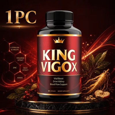 King Vigor Supplement - Men's Energy Formula - Healthy Blood Flow - 60 Capsules