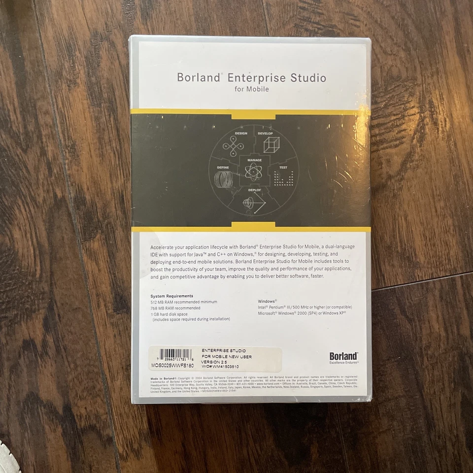 Borland Enterprise Studio  For Mobile Versión 2.4 New User Box 1 - Image 3 of 3