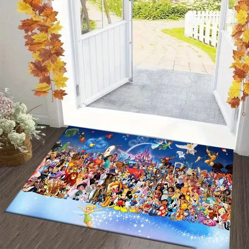 Disney Family Rug, Cartoon Decor Room Rug Best Gift US Decor