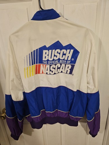 Bush The Offical Beer Of Nascar Official Product Windbreaker PLEASE READ! C55 - Picture 2 of 4