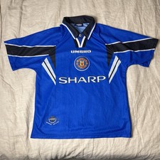 Vintage Manchester United Football Shirt Soccer Jersey 96/97 Away Medium