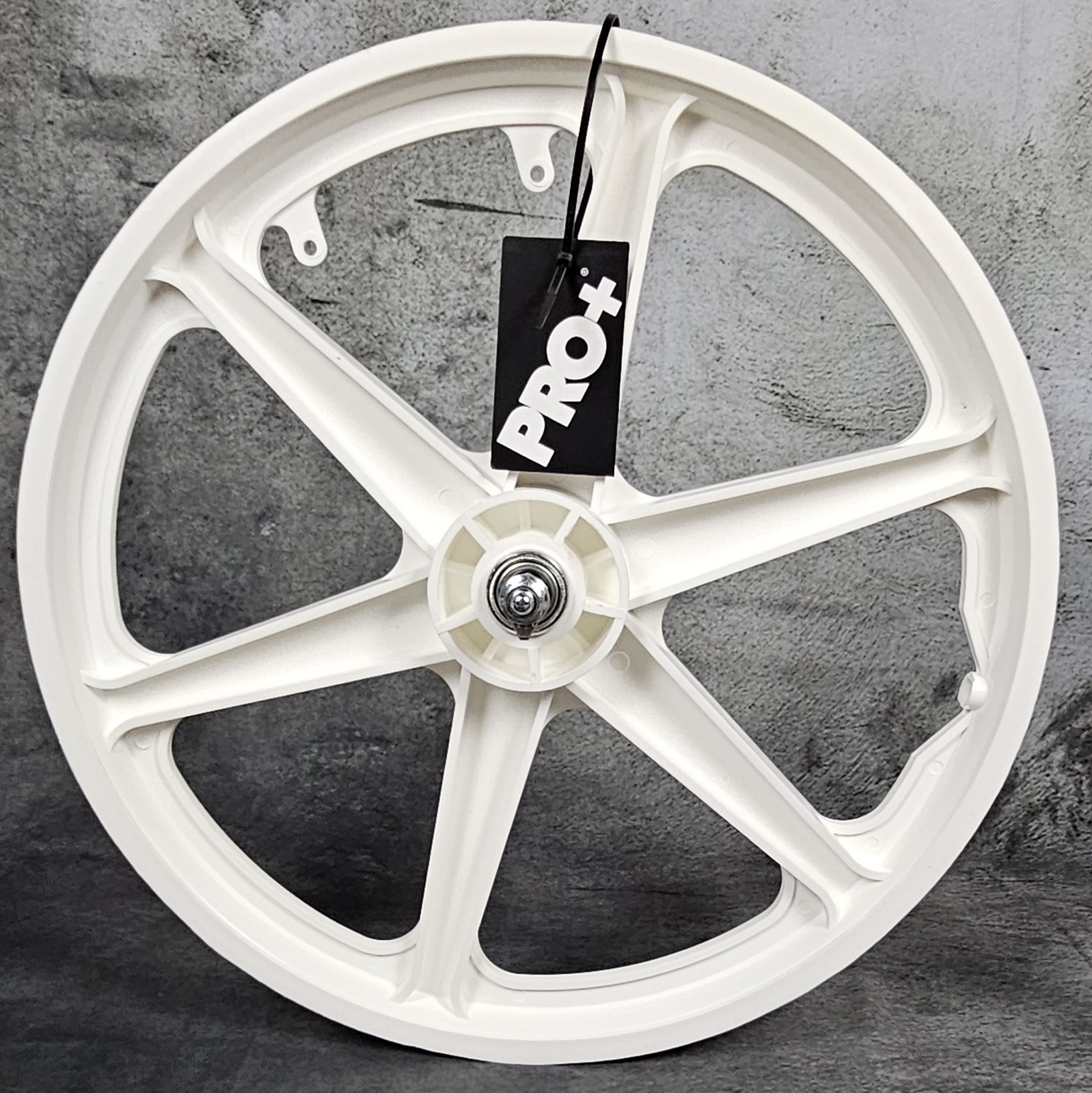 Gt Style Mag Wheels 6 Spoke White For Bmx Bicycles (chrome C