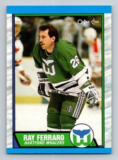 #70 Ray Ferraro 1989-90 O-Pee-Chee Hartford Whalers