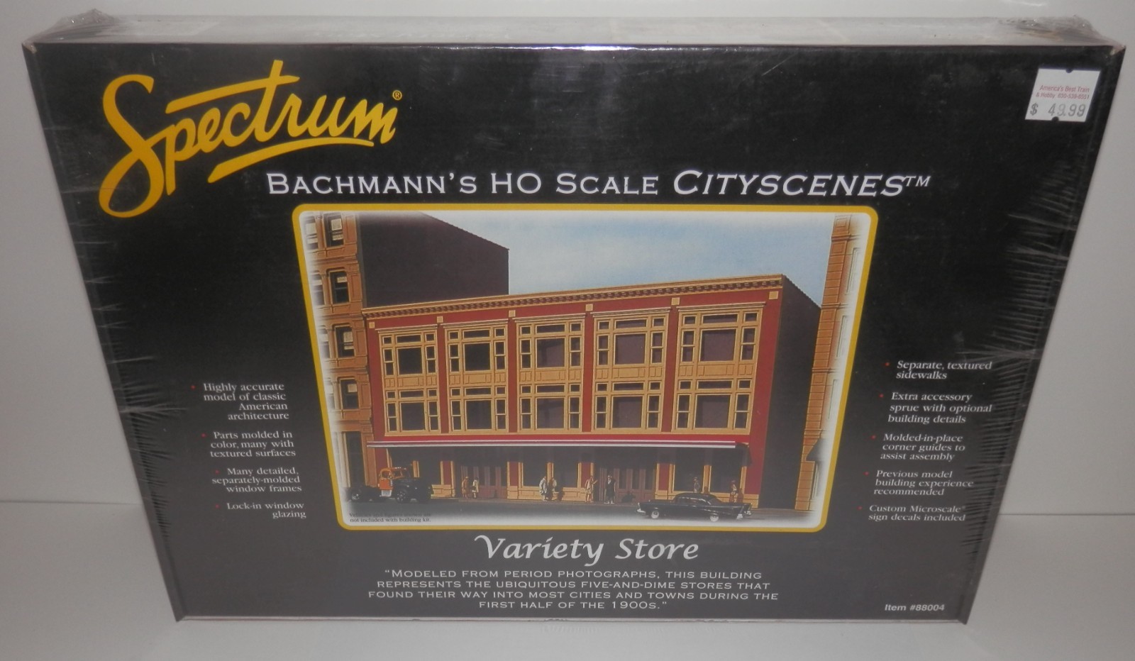 Spectrum Bachmann HO Scale Cityscenes Variety Store Kit #88004 NIB