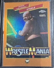 2026 Topps Chrome WWE Orange Refractor - /25 WMR-3 George The Animal Steel