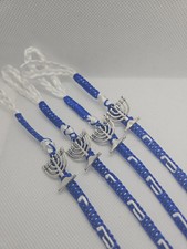 Unique Handmade Nylon Tzitzits with Charms and Yah's Hebrew Name YHVH Woven In