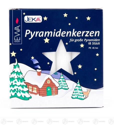 Accessoires Bougie Pyramidale, Blanc (18) B = X H = Ca 1,7 cm x 11,5 CM Neuf Erzgebirge