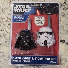 Disney Star Wars Walkie Talkies Darth Vader Stormtrooper NEW