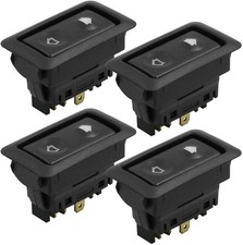 4pcs DC 12V Universal 6 Pins Momentary Electric Illuminated Power Window Switch
