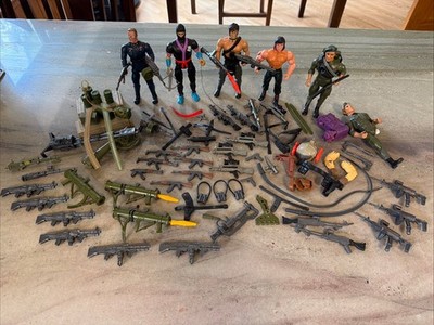 Vintage Rambo 1980 s Coleco Action Figure Parts weapons accessories Lot