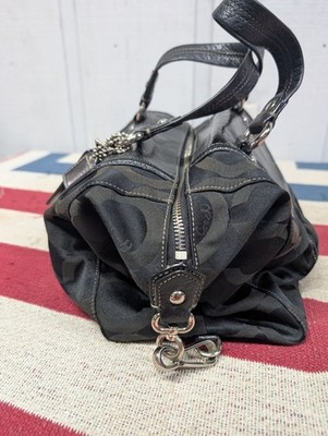 COACH Black F0969-14294 Madison Audrey OP Art Satchel Shoulder Bag