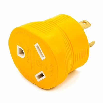 Camco Schwerlast Powergrip 30 Amp 3 Zacken Generator Adapter für Rvs Und Auto