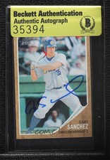 BAS 2011 Topps Heritage Minor League Edition Gary Sanchez #39 Authentic Auto ur8
