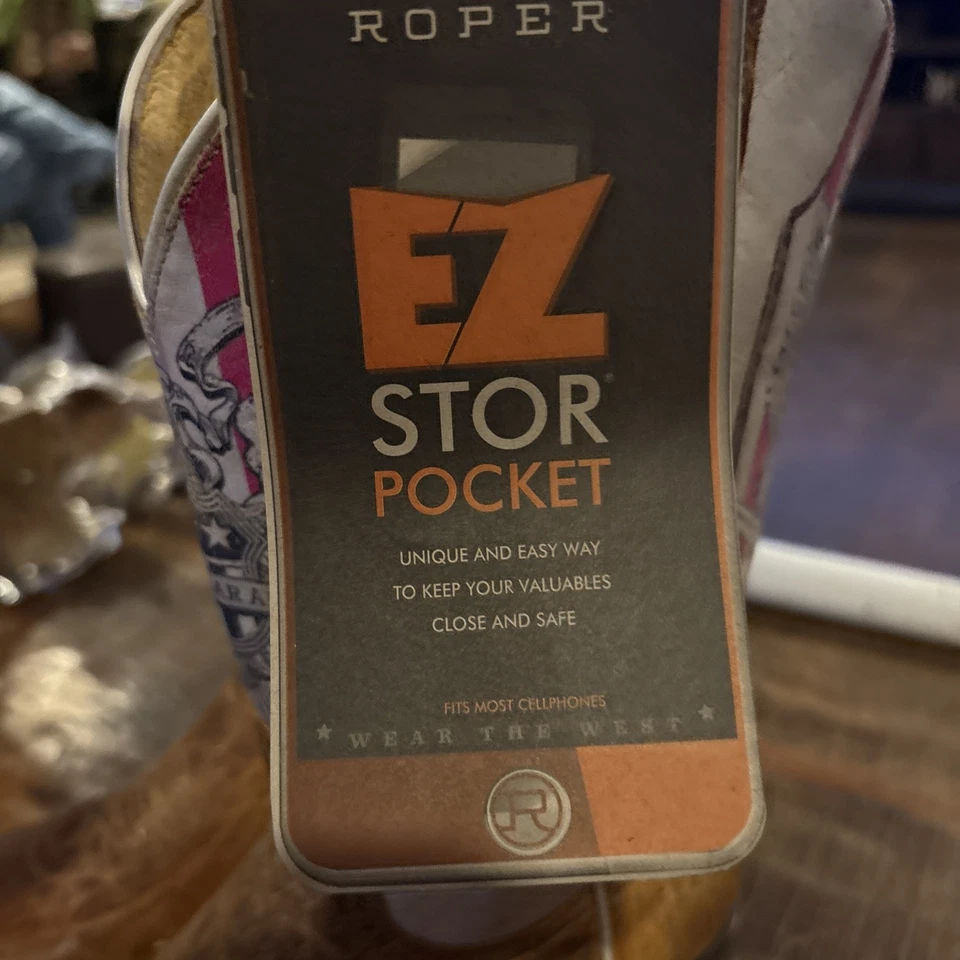 Bota de Transporte Oculta Roper Mujer 2ª Enmienda Marrón y Rosa 9  Foto 2 de 4