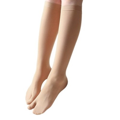 Traditional Split Sandal Two Toe Design Knee Length Socks For Women Stockings
