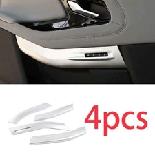 For Range Rover Evoque Inner Door Panel Bezel Cover Matte Silver 4PCS 2020-2023