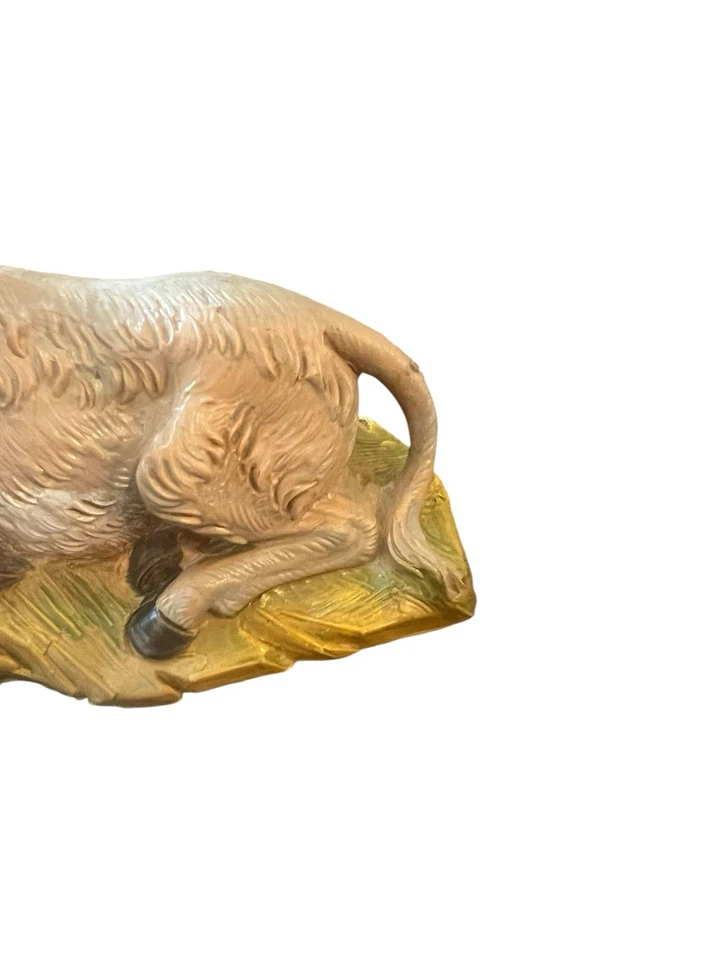 Vintage Fontanini Seated Donkey 4" Nativity Scene Animal 1983 Marked - Image 4 of 4