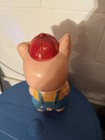 Vintage 1950's Porky Pig Hard Plastic Coin Bank 11" tall — photo 2