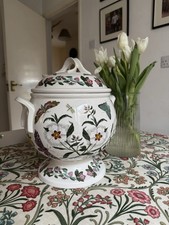 Portmeirion Botanic Garden Soup Tureen w/ Lid & Ladle ? Made in England. 