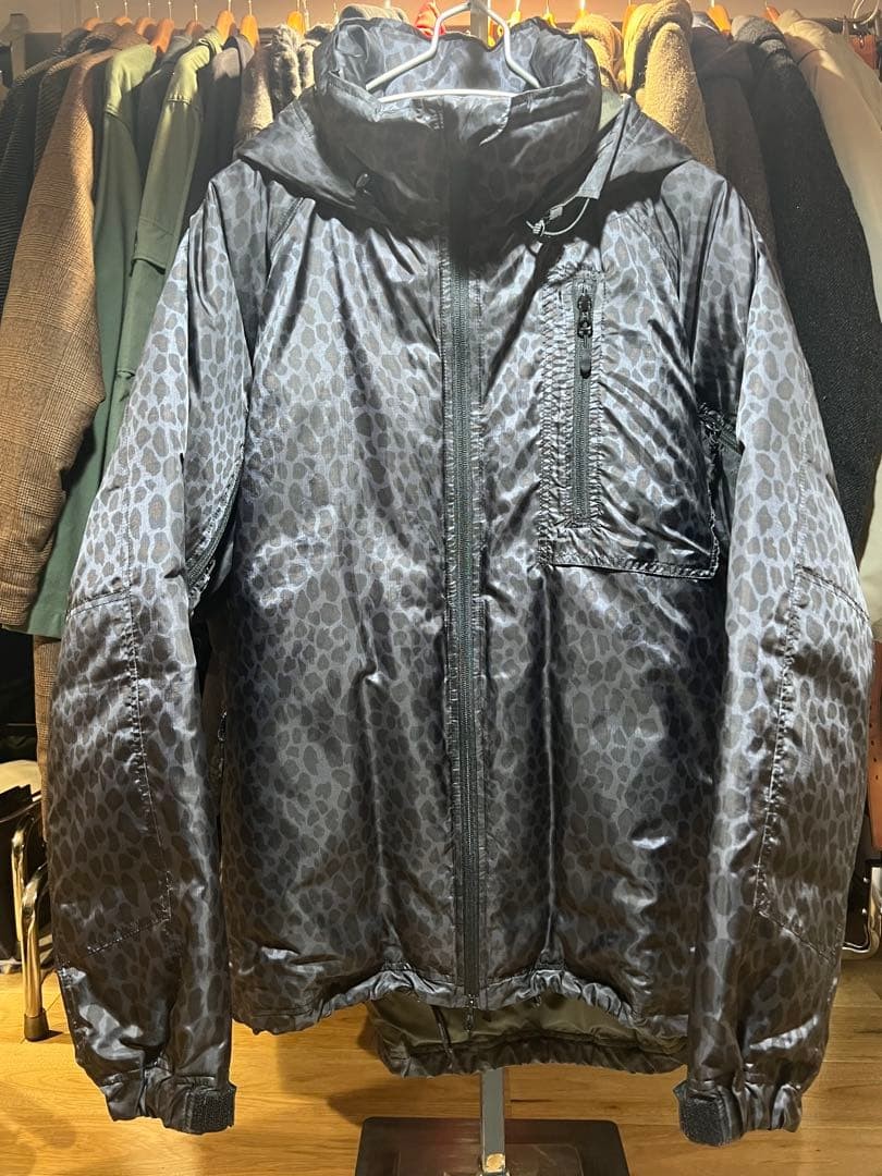 Needles Leopard Print Down Jacket M Feather & Dow… - image 1