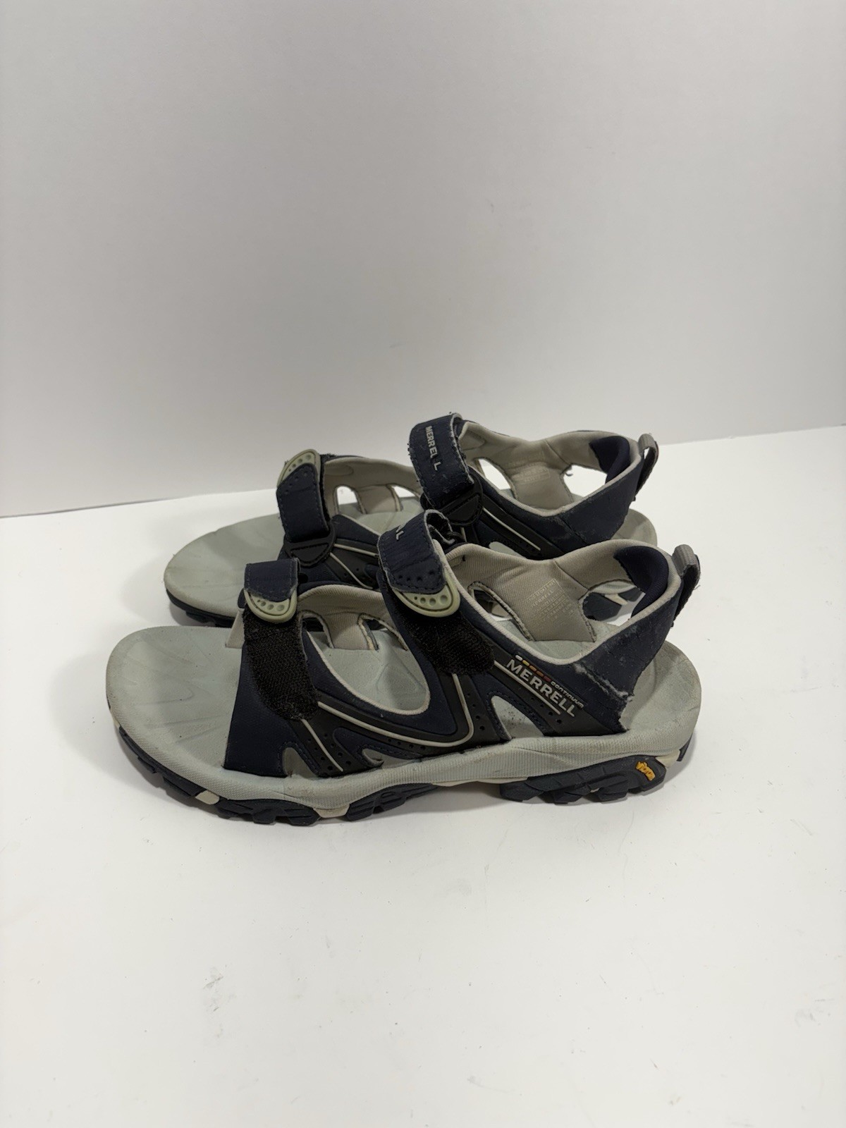 Sandali Merrell Continuum punta aperta escursionismo pesca grigio e blu donna taglia 7