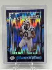2024 Donruss Optic Rated Rookie Jatavion Sanders Purple Shock #244 - Panthers