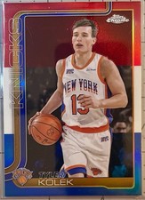 2025-26 Topps Chrome - Tyler Kolek #139 Red White & Blue Refractor