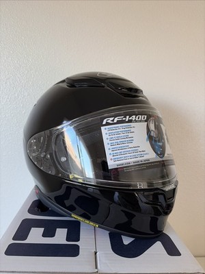 New Shoei RF1400 Helmet Glossy Black XL Motorcycle Helmet