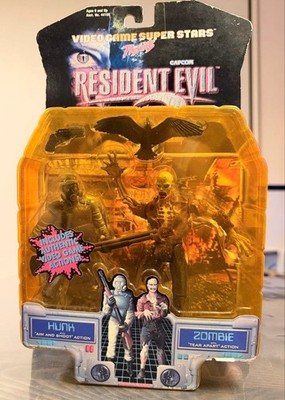 Resident Evil 2 HUNK & Zombie Action Figuren Toy Biz 1998 Set