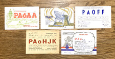 Netherland - Groningen, Rotterdam +  QSL Cards-  1947 & 1960s to W2AFM