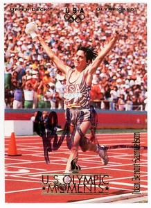 1996 -JOAN BENOIT-SAMUELSON- GTP Signed/Autograph/Auto Upper Deck Olympics Card