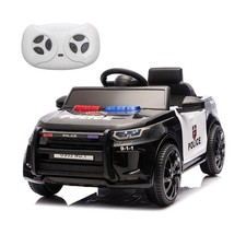 Kids Ride on Police Car 12V Electric Vehicles Toys W/ Remote Control Music LED
