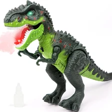 Electric Walking Dinosaur Toys for Kids Small Tyrannosaurus with Detachable Tail