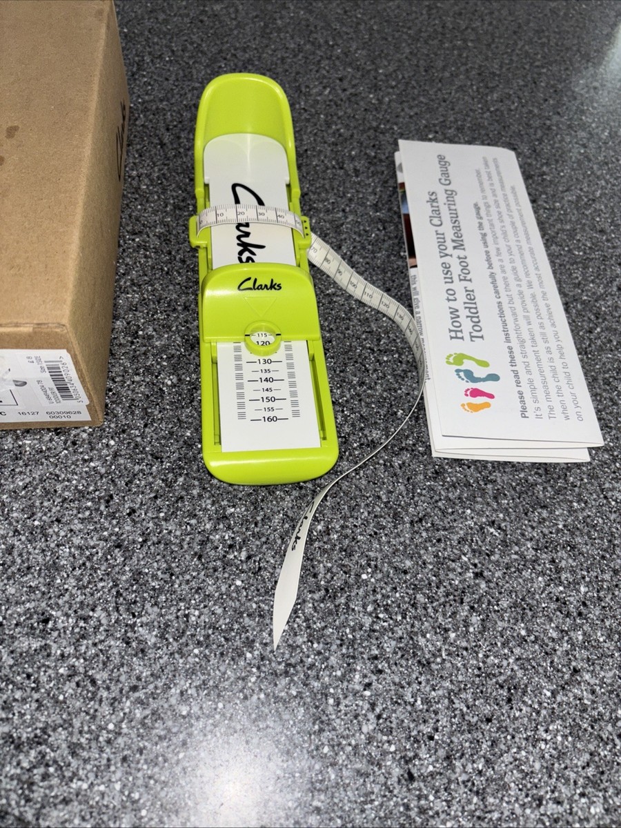 Clarks Toddler Foot Measuring Gauge Boxed with Instructions UK