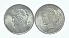 1922 & 1922 Peace Silver Dollar $1 Bullion Collection Lot *115