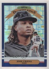 2019 Panini Donruss Optic Diamond Kings Blue Pandora Prizm 60/99 Jose Urena y0i
