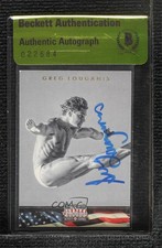 BAS 2012 Americana Heroes & Legends Greg Louganis #94 Beckett Auth Sticker 3c7
