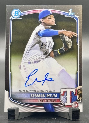2025 Bowman Esteban Mejia Chrome 1st Auto
