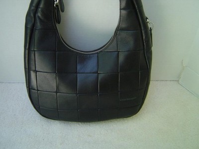 AUTHENTIC COACH COACHTOPIA BLACK PATCHWORK ALTER EGO HOBO  #CCM62 EUC/LN