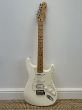 Fender Player Stratocaster HSS Electric Guitar Mexican Polar White
