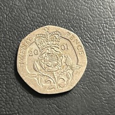 Coin 2001 Great Britain Uk 20 Twenty Pence F63