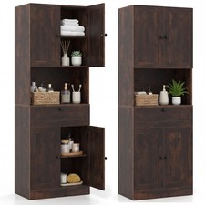 171.5 CM Tall Bathroom Cupboard Freestanding Storage Cabinet