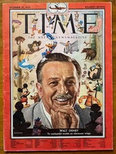 Walt Disney Time Magazine 1954 December 27 NO MAILING LABEL Collectors Rare!