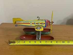 J Chein Tin Wind up Toy Sea Plane A5-10